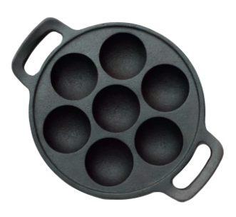 RIVEDA Cast Iron Appam Pan 7 PIT