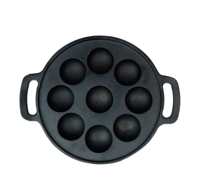 RIVEDA Cast Iron Appam Pan 9 PIT