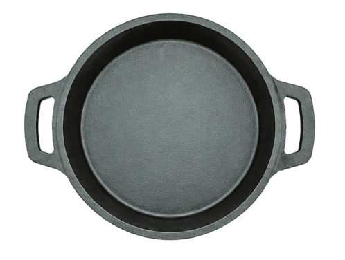 RIVEDA Cast Iron Double Handle Fry Pan 25 CM