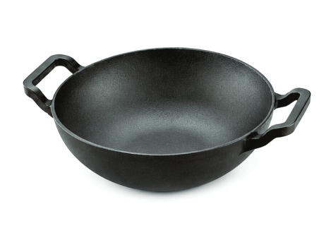 RIVEDA Cast Iron Kadai 23 CM