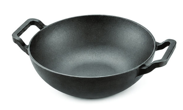 RIVEDA Cast Iron Kadai 27 CM