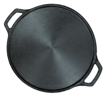 RIVEDA Cast Iron Double Handle Smooth Dosa Tawa 30 CM