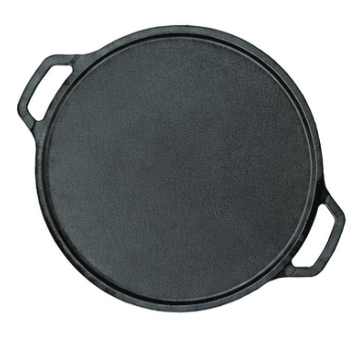 RIVEDA Cast Iron Double Handle Dosa Tawa 30 CM